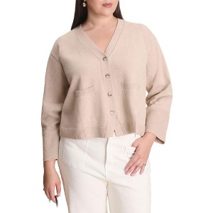 ELOQUII Wide Sleeve Cardigan With Pockets - 1 of 4
