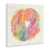 Stupell Industries Abstract Heart Fluid Mixed Pastels Canvas Art, 17" x 17" - 2 of 4