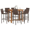 vidaXL Garden Bar Set - Brown 6-Piece - 2 of 4