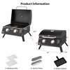 SUGIFT 2 Burner Portable Propane Gas Grill, Black - 2 of 4