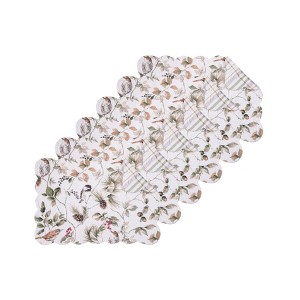 C&F Home Mira Songbird Cotton Quilted Reversible Machine Washable Placemat Machine Washable Set of 6 - 1 of 4