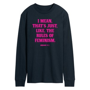 Men's - Mean Girls - Rules Of Feminism Long Sleeve Graphic T-Shirt - 1 of 4