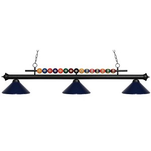 Z-Lite Shark 3 - Light Island Pendant Light in  Matte Black - 1 of 1