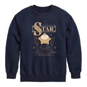 Boys' - Disney - Star Badge Graphic Long Sleeve Fleece Sweatshirt - 1 of 4