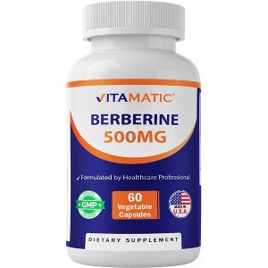 Berberine 500mg - 60 Vegetable Capsules - 1 of 4
