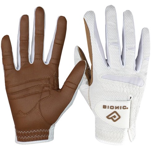 Bionic Women's Right Hand Relax Grip 2.0 Golf Glove - Large - Caramel