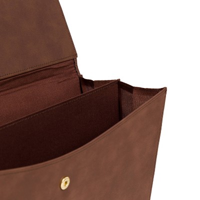 U Brands File Organizer Brown Pleather_4