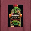Women's - Teenage Mutant Ninja Turtles - Mutant Mayhem Lightweight French Terry Wide Neck Long Sleeve Graphic Shirt - 2 of 4
