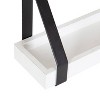 (Set of 2) 5" x 10" Sudbury Wood and Metal Wall Shelf Set White/Black - Kate & Laurel All Things Decor: Modern Floating Storage - image 4 of 4