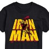 Men's - Marvel - Iron Man Stacked Name Oversized Short Sleeve Graphic T-Shirt - 2 of 4