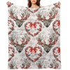 DSANE Christmas Reindeer Christmas Throw Blanket Soft Fleece Christmas Blanket Cozy Flannel Throw for Couch Bed - 2 of 4