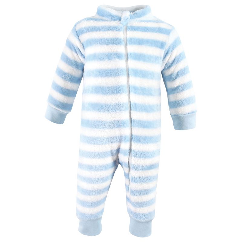 Hudson Baby Infant Boy Plush Jumpsuits, Safari Silhouette, 4 of 5