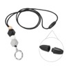 Unique Bargains Wear-resistant Lightweight ID Card Silicone Beaded Lanyards with Buckle Clip - 3 of 4