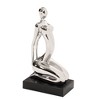 HomeRoots Modern Silver and Black Ustrasana Yoga Sculpture - 4 of 4