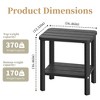 Decksplore Side Tables Resin End Table Lightweight Small Table for Living Room & Patio - 2 of 4