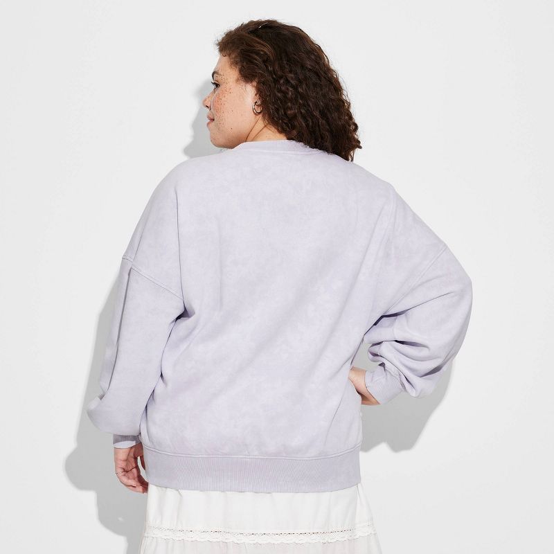 Women's Palm Springs Graphic Sweatshirt - Lavender, 2 of 6