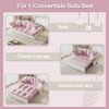 Kumasinova 3-in-1 Convertible Sleeper Sofa Bed – Queen-Size Pull-Out, Velvet Upholstered Couch with Storage Bag, Multi-Functional Loveseat Bed - 4 of 4