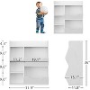 Kids 3-Tier Toy Storage, Kids Bookshelf Double Side Toy Shelf, 5 Compartment Bookshelf, Organizer and Storage Bins for Toys and Books - 3 of 4