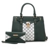 MKF Collection Christine Circular Print Vegan Leather Satchel Bag for Women with Matching Wallet by Mia K - 2 of 4