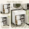 TIRAMISUBEST 30" Bathroom Vanity with Sink, Freestanding Bathroom Storage Cabinet w/Soft-Closing Door & 2 Drawers - 3 of 4