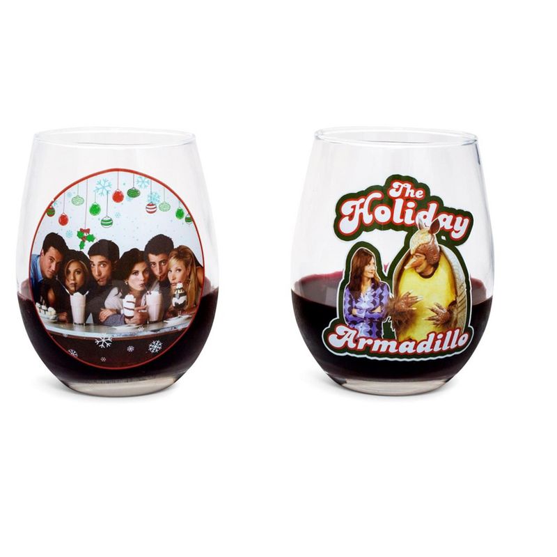 Friends Holiday 20oz Stemless Glass 2-Pack, 3 of 7
