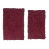 Fantasia Bath Rug Bathroom Rugs Set, Bathroom Decor, Washable Rug, Extra Soft and Absorbent bath Rug, Bath Mat Set, Non-Slip, 2 Pcs Set(M+L), Red - 2 of 4