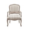 Sophie Accent Chair Natural: Upholstered Stripe, Pillow-Topped Arms, Wood Legs - 2 of 4