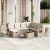 vidaXL Garden Sofa Set Beige - 2 of 4