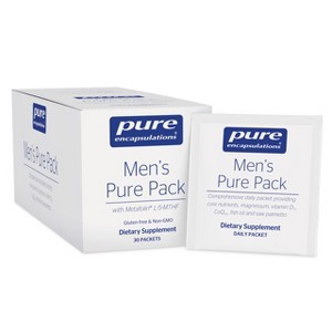 Pure Encapsulations Men's Pure Pack - Multivitamin/Mineral Complex with Added Magnesium, Vitamin D3, CoQ10, and Omega-3 Fatty Acids* - 30 Packets - 1 of 4