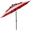 Tangkula Outdoor Auto-tilt Patio Market Umbrella W/ Double Vented - 4 of 4