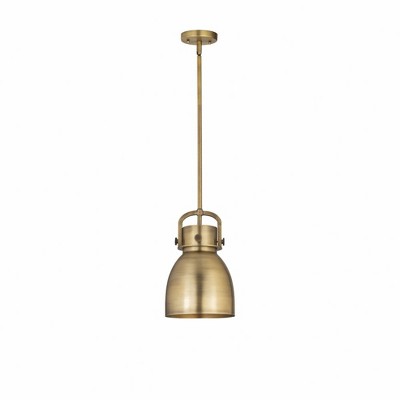 Newton Bell - 1 Light Pendant In Industrial Style-11.75 Inches Tall and 8 Inches Wide