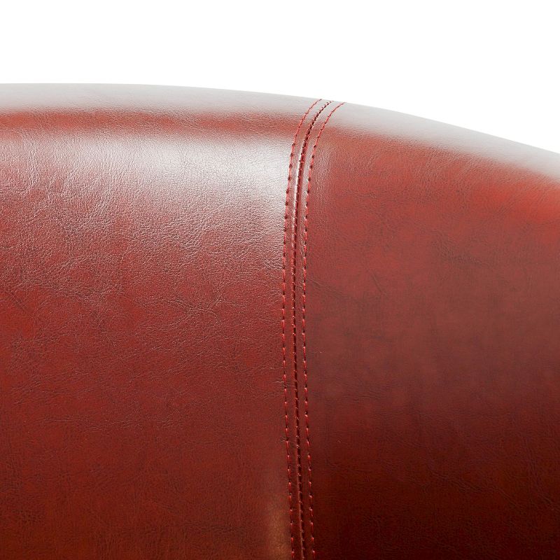 Preston Club Chair Oxblood Red - Christopher Knight Home, 5 of 6