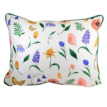 Home Decor 20.0 Inch Pascha Pattern Pillow Flowers Butterfly Throw Pillows