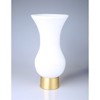 Classic Touch White S-Shaped Glass Vase with Gold Base - image 3 of 3