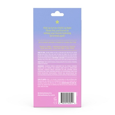 DAISE Lip Service Lip Balm Phone Pod - Strawberry Kiss - 1.7g: Moisturizing, Hydrating, Nourishing, Lip Balm
