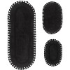 Hampton Crochet Collection Cotton Reversible Tufted Set of 3 Bath Rug Set - Home Weavers - 2 of 4
