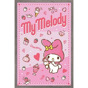 Trends International Hello Kitty and Friends: 23 My Favorite Flavor - My Melody Framed Wall Poster Prints - 1 of 4