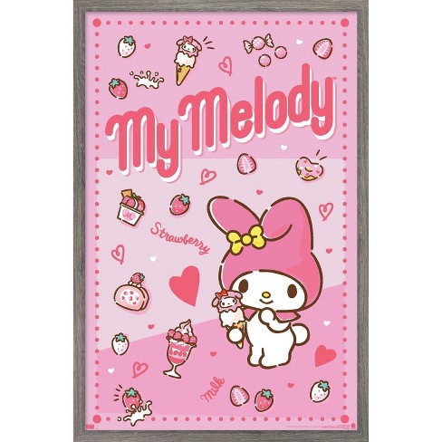 Trends International Hello Kitty and Friends: 23 My Favorite Flavor - My Melody Framed Wall Poster Prints - image 1 of 4