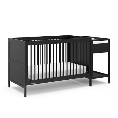 Graco Fable 4-in-1 Convertible Crib and Changer - Black