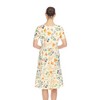 Women's Floral Short Sleeve Knee Length Dress - 3 of 4