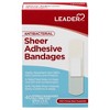 Leader Antibacterial Sheer Adhesive Bandages 40 ct - 2 of 4