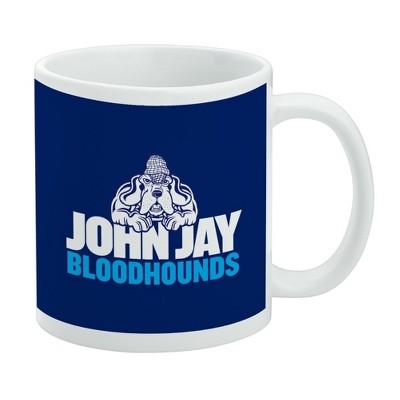 John Jay College of Criminal Justice Bloodhounds Logo Ceramic Coffee Mug Novelty Gift Mugs for Coffee Tea and Hot Drinks 11oz White