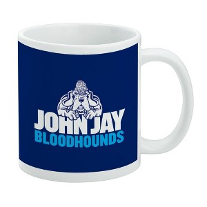 John Jay College of Criminal Justice Bloodhounds Logo Ceramic Coffee Mug Novelty Gift Mugs for Coffee Tea and Hot Drinks 11oz White - 1 of 4