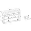 XIYUYEU 48 inch Rectangle Console Table with 3 Storage Drawers and 2 Shelvesf,Modern Entryway Table for Living Room,Hallway - 3 of 4