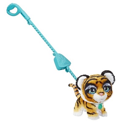 real fur tiger toy