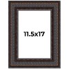 PosterPalooza | 3.5" Wide Ornate Brown Picture Frame - UV Acrylic, Foam Board Backing, Hanging Hardware - 2 of 4