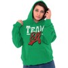 Christmas Team Elf Santa's Helper Hoodie Sweatshirt Women Men Brisco Brands - 3 of 4
