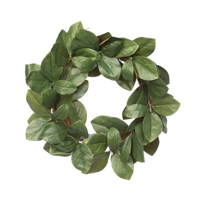 Park Hill Collection Magnolia Leaf and Twig Wreath