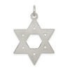 Black Bow Jewelry Sterling Silver Satin Textured Star of David Pendant, 22x25mm (1 Inch) - 3 of 4