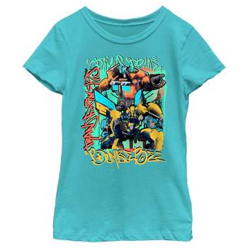Girl's Transformers: Rise of the Beasts Graffiti Poster T-Shirt